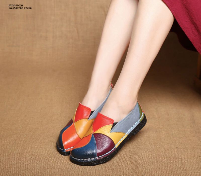 Iris Dames Loafers Schoenen - Groen