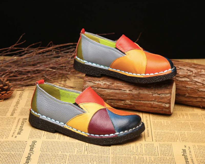 Iris Dames Loafers Schoenen - Groen