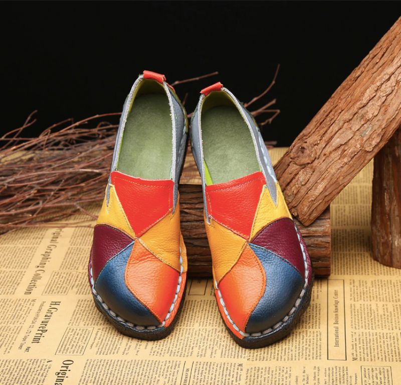 Iris Dames Loafers Schoenen - Groen
