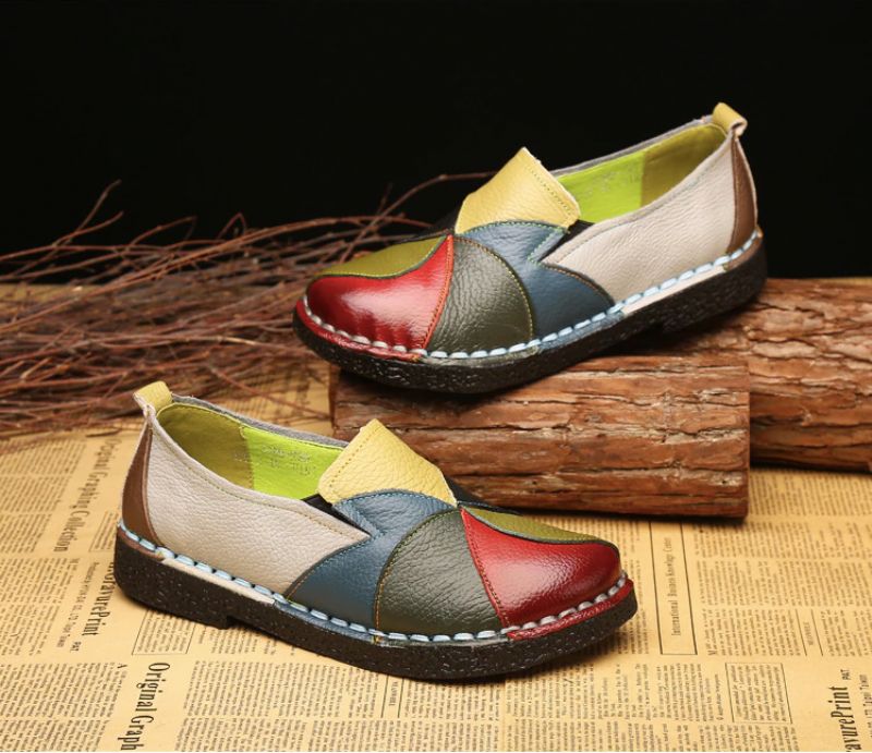 Iris Dames Loafers Schoenen - Groen