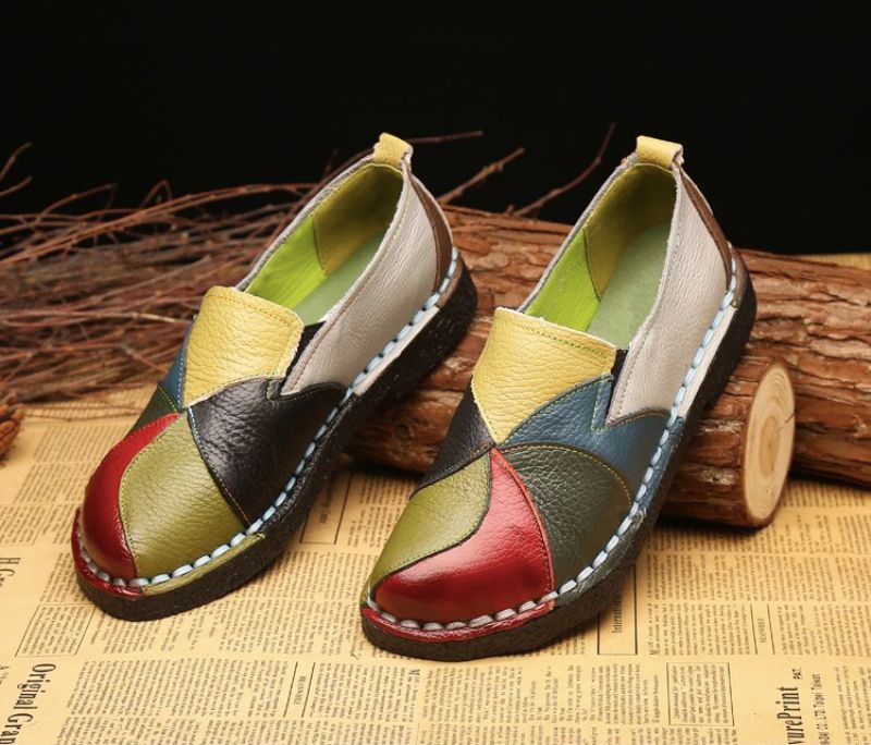 Iris Dames Loafers Schoenen - Groen