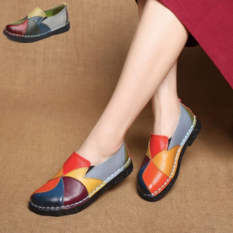 Iris Dames Loafers Schoenen - Groen