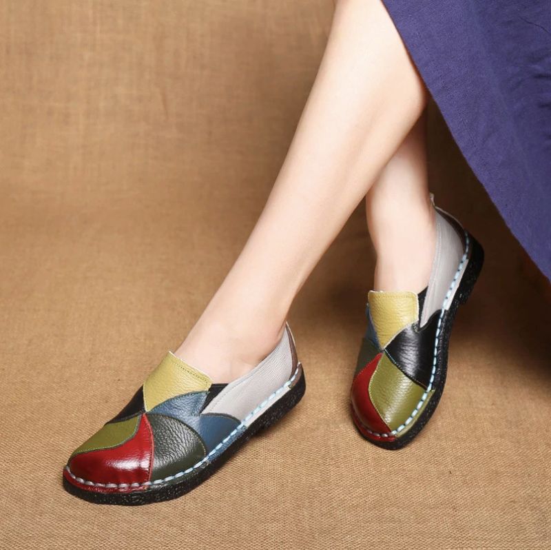 Iris Dames Loafers Schoenen - Groen
