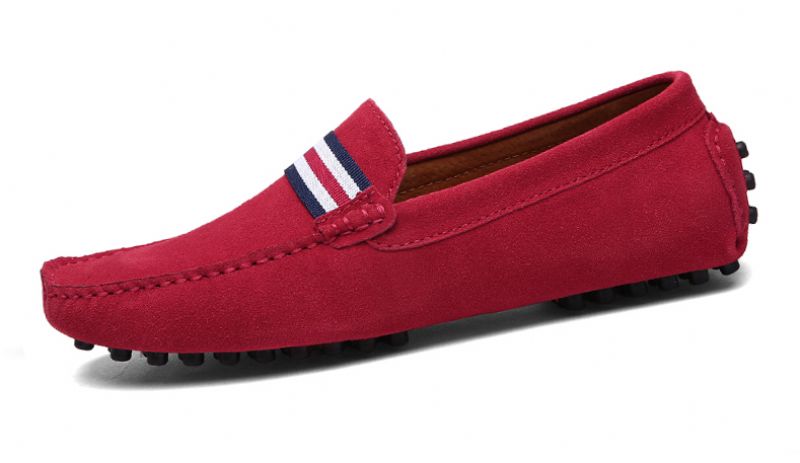 Irving Heren Loafers Geklede Schoenen - Rood