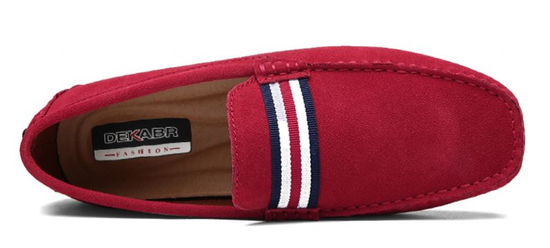 Irving Heren Loafers Geklede Schoenen - Rood
