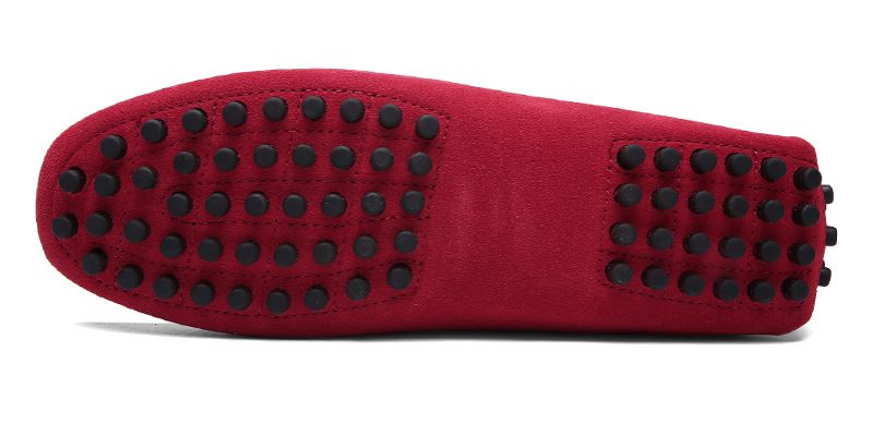Irving Heren Loafers Geklede Schoenen - Rood