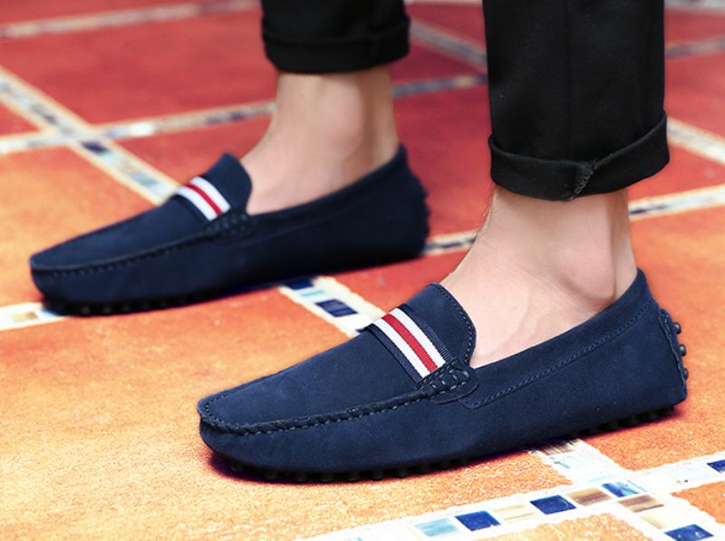 Irving Heren Loafers Geklede Schoenen - Rood