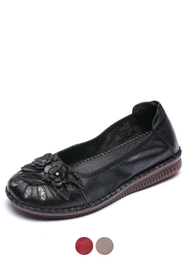 Isabelita Dames Platte Leren Schoenen