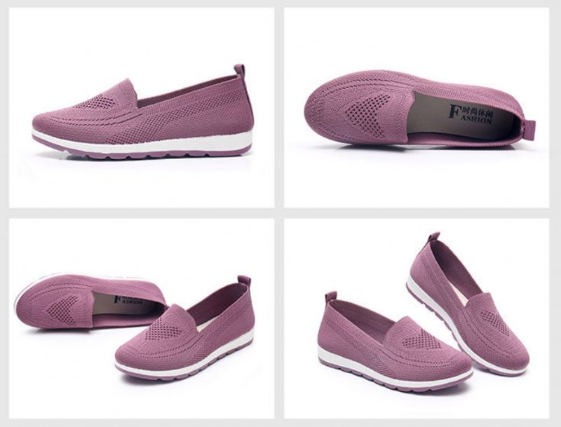 Isaura Dames Loafer Schoenen - Paars