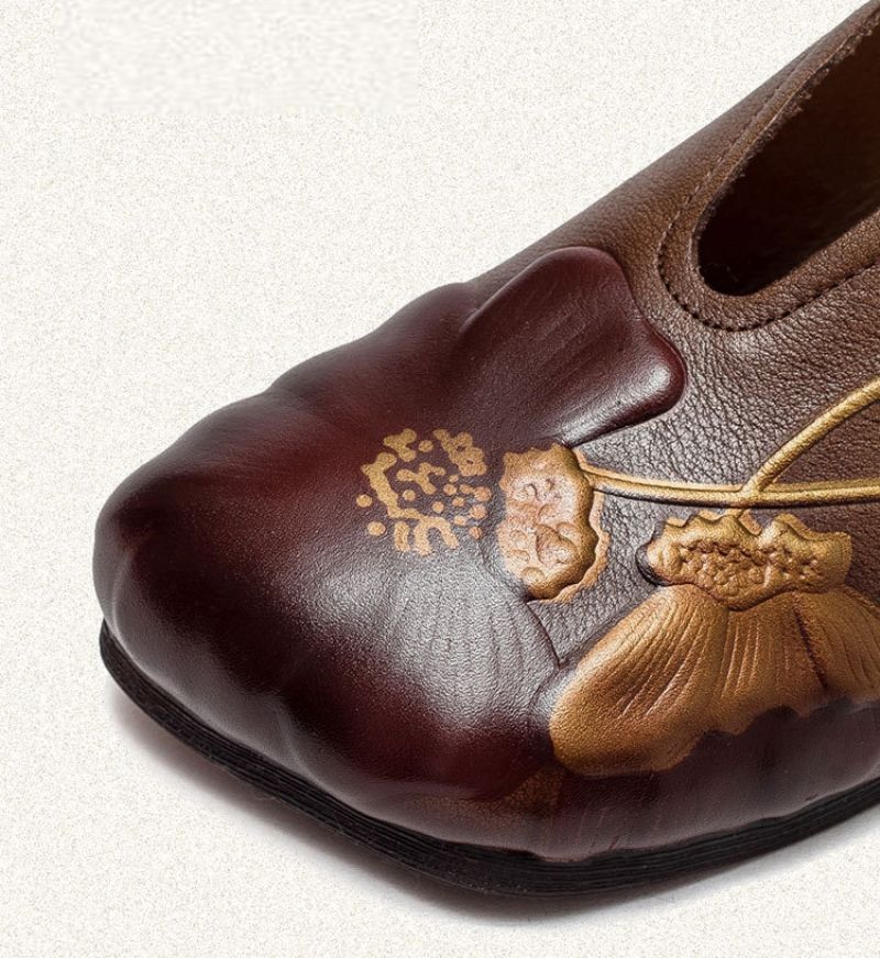 Isis Dames Slip-on Platte Schoenen - Bruin