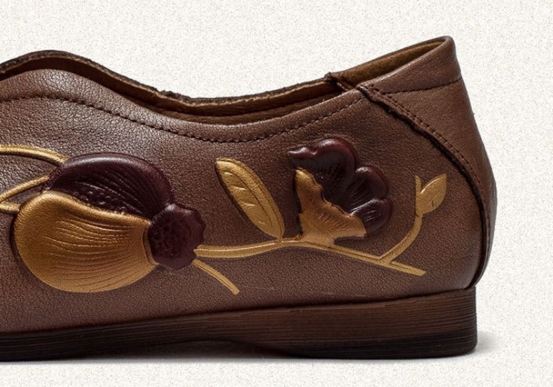 Isis Dames Slip-on Platte Schoenen - Bruin
