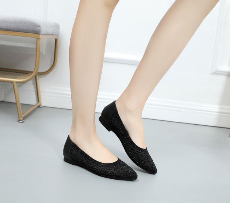 Italia Dames Platte Schoenen - Beige