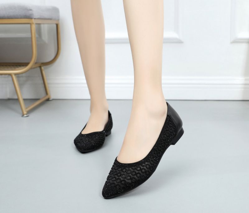 Italia Dames Platte Schoenen - Beige