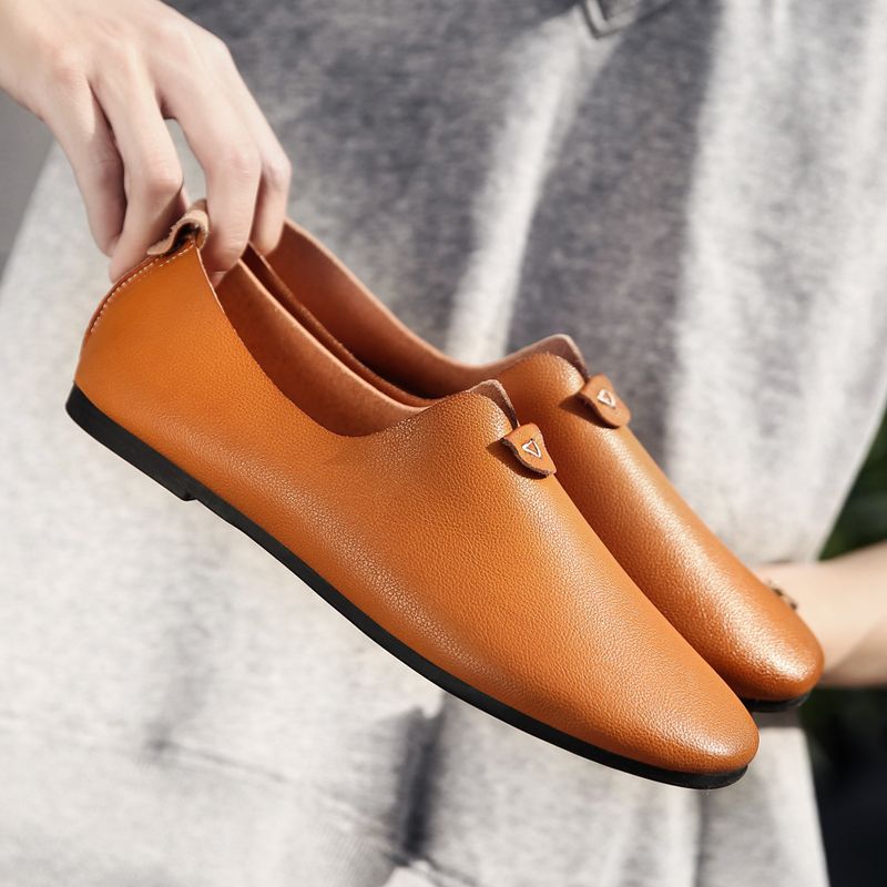 Ivone Heren Loafers Casual Schoenen - Bruin
