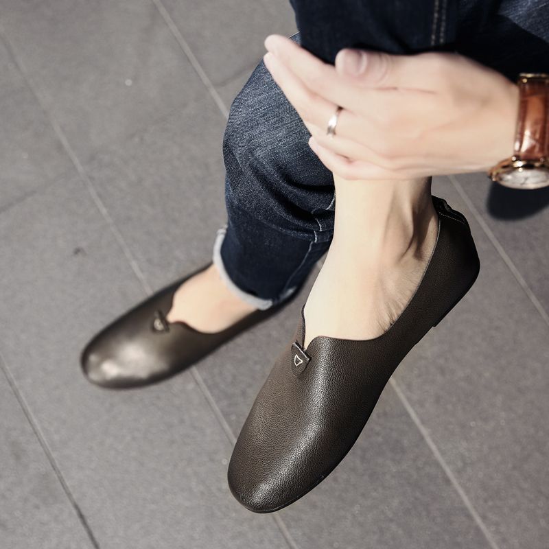 Ivone Heren Loafers Casual Schoenen - Bruin