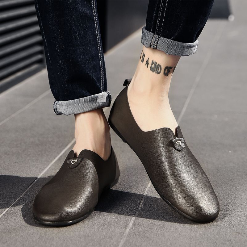 Ivone Heren Loafers Casual Schoenen - Bruin