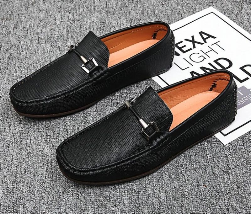 Iwobi Heren Loafer Casual Schoenen - Zwart