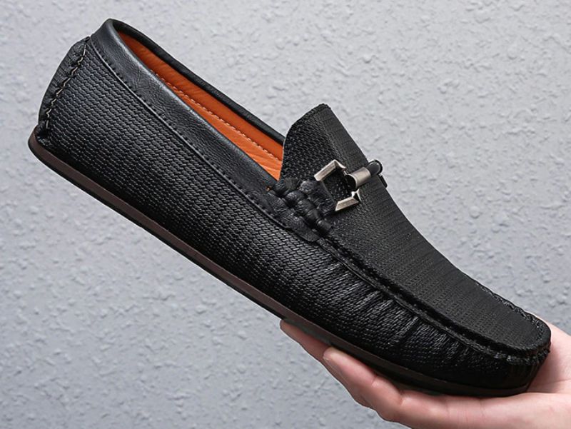 Iwobi Heren Loafer Casual Schoenen - Zwart