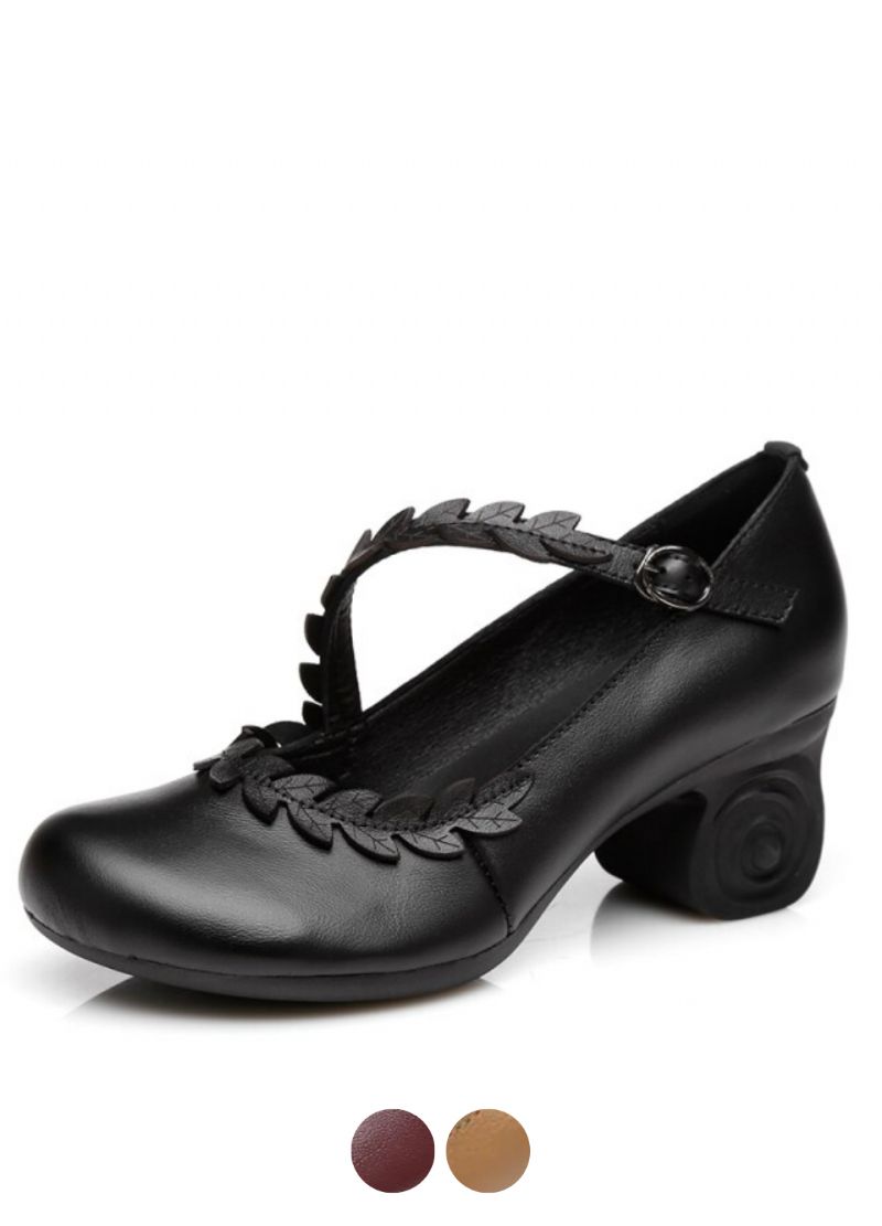 Iza Dames Leren Pumps