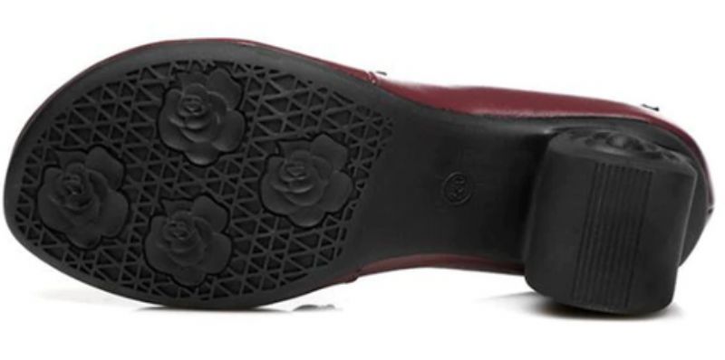 Iza Dames Leren Pumps - Zwart