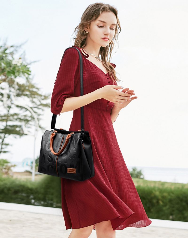 Izis Dames Designer Luxe Handtas - Rood