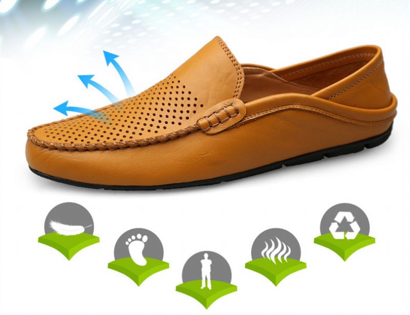 Jacinto Heren Loafer Casual Schoenen - Geel Hollow