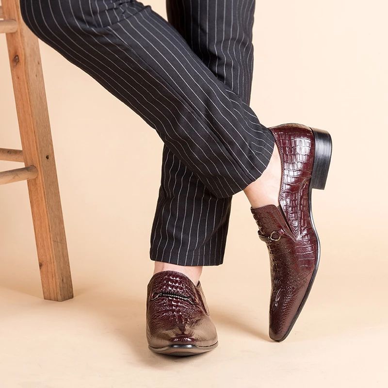 Jadon Heren Loafer Dress Schoenen - Koffie