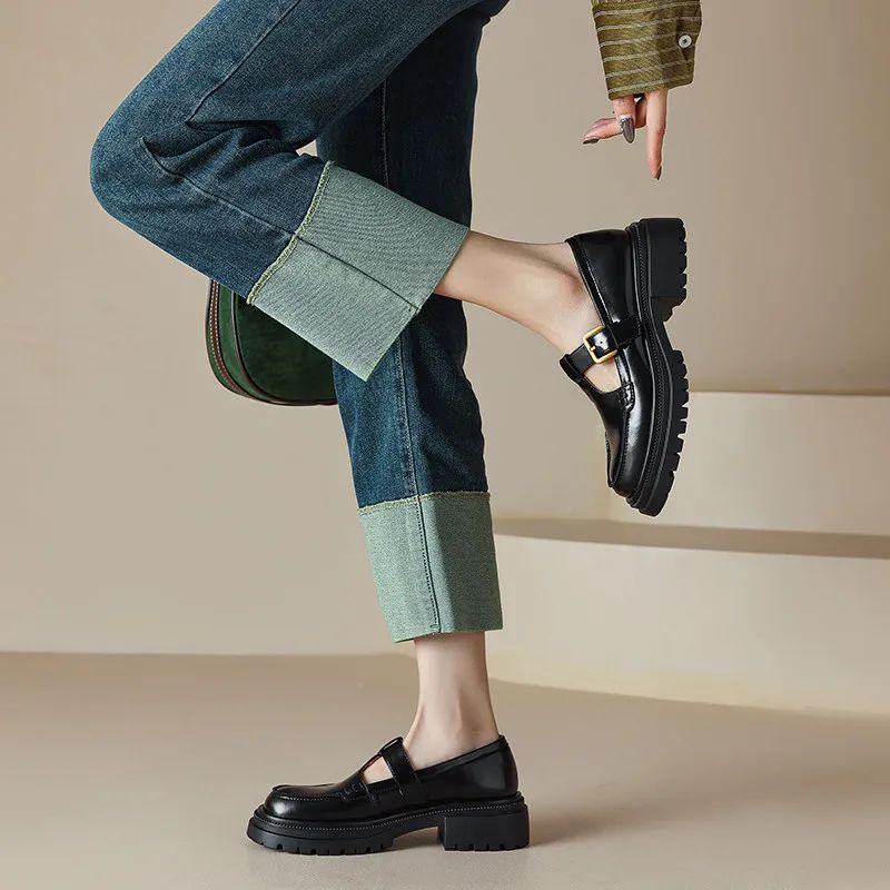 Jagdai Dames Platform Schoenen - Bruin