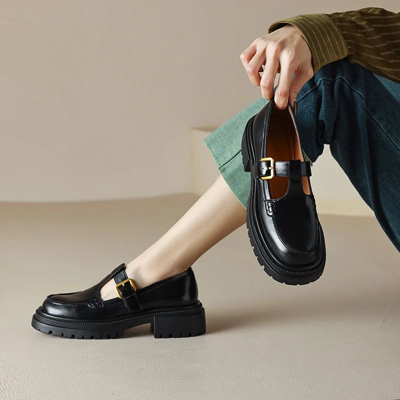 Jagdai Dames Platform Schoenen - Bruin