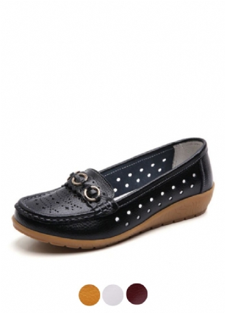 Jaida Dames Loafer Leren Zwarte Schoenen