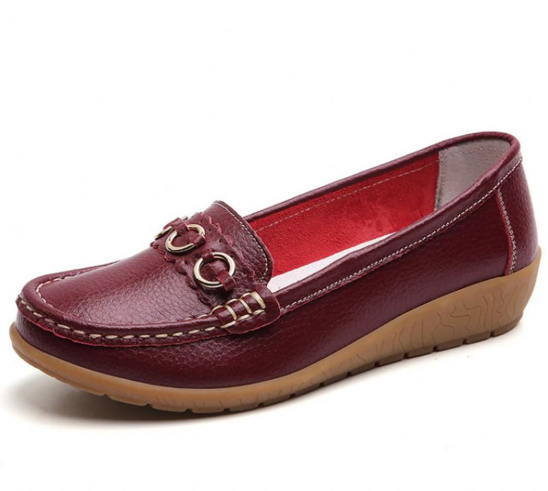 Jaida Dames Loafer Leren Zwarte Schoenen - GatZwart