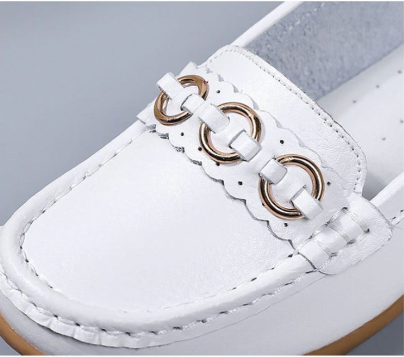 Jaida Dames Loafer Leren Zwarte Schoenen - GatZwart