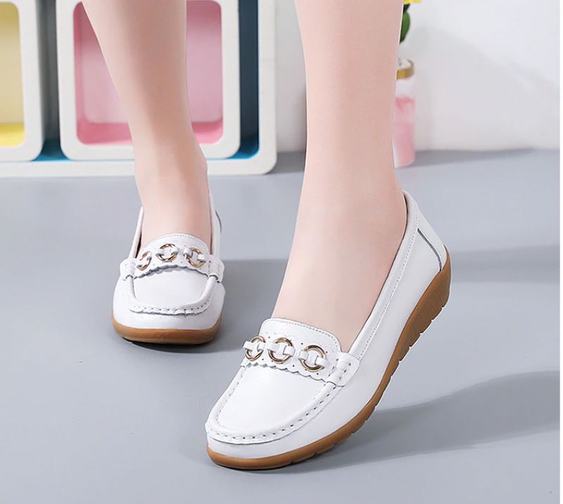 Jaida Dames Loafer Leren Zwarte Schoenen - GatZwart