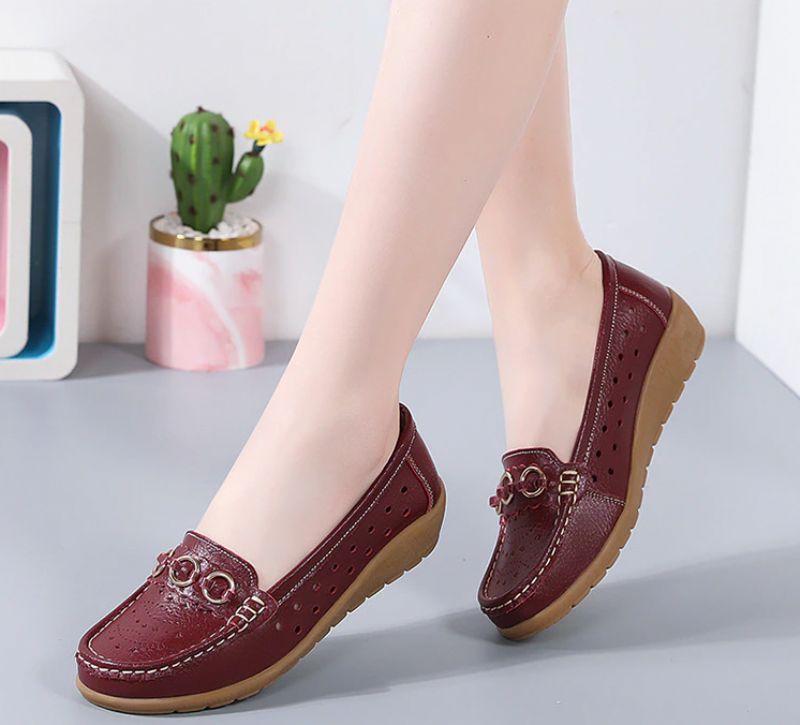 Jaida Dames Loafer Leren Zwarte Schoenen - GatZwart