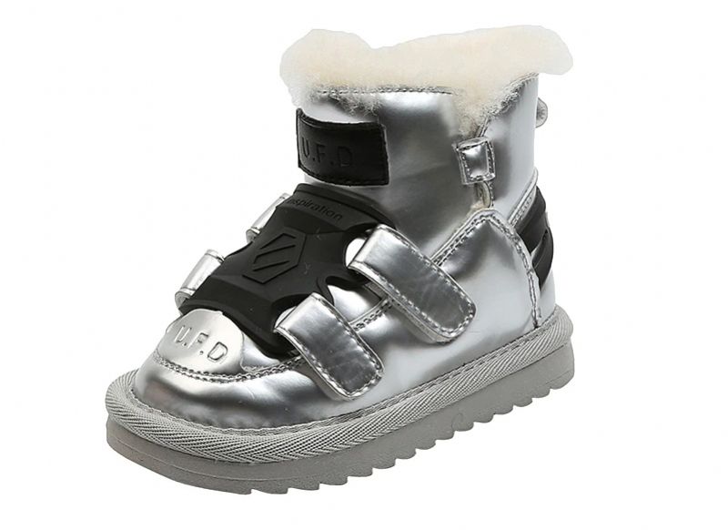 Jaimes Unisex Sneeuwlaarzen Voor Kinderen - Zilver Bont