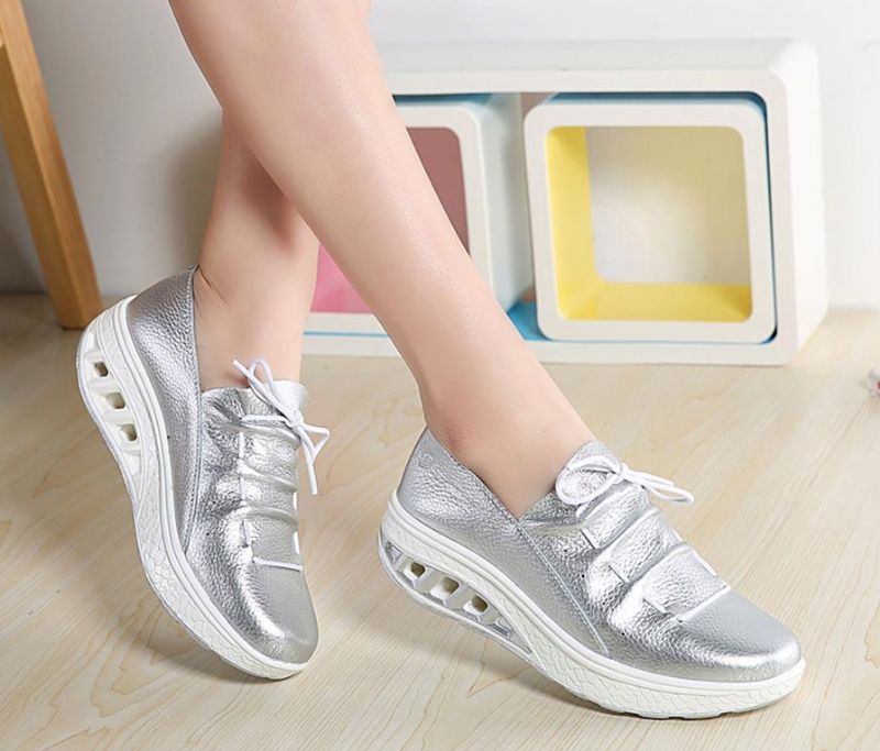 Jame Dames Platform Schoenen - Wit