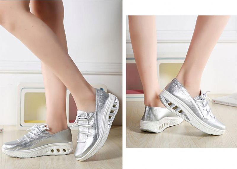 Jame Dames Platform Schoenen - Wit