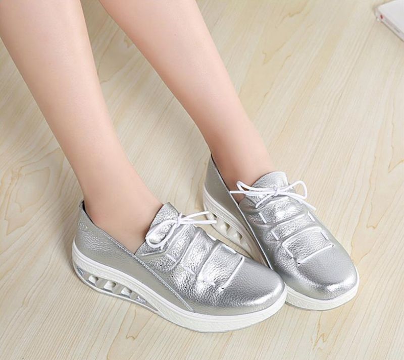Jame Dames Platform Schoenen - Wit