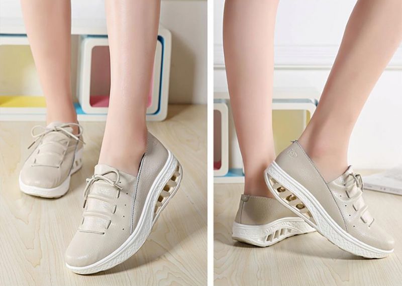 Jame Dames Platform Schoenen - Wit