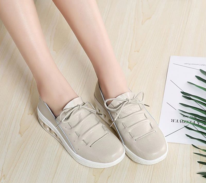 Jame Dames Platform Schoenen - Wit