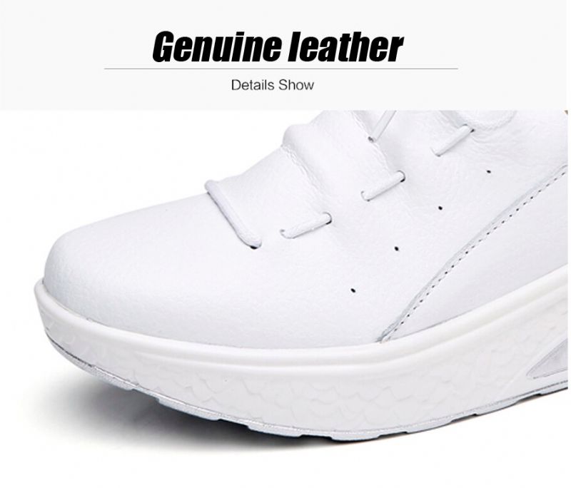 Jame Dames Platform Schoenen - Wit