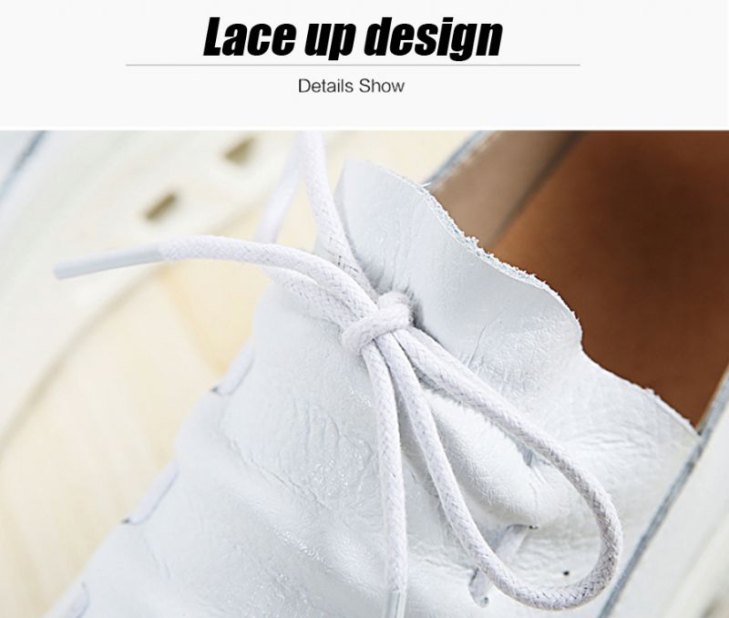 Jame Dames Platform Schoenen - Wit