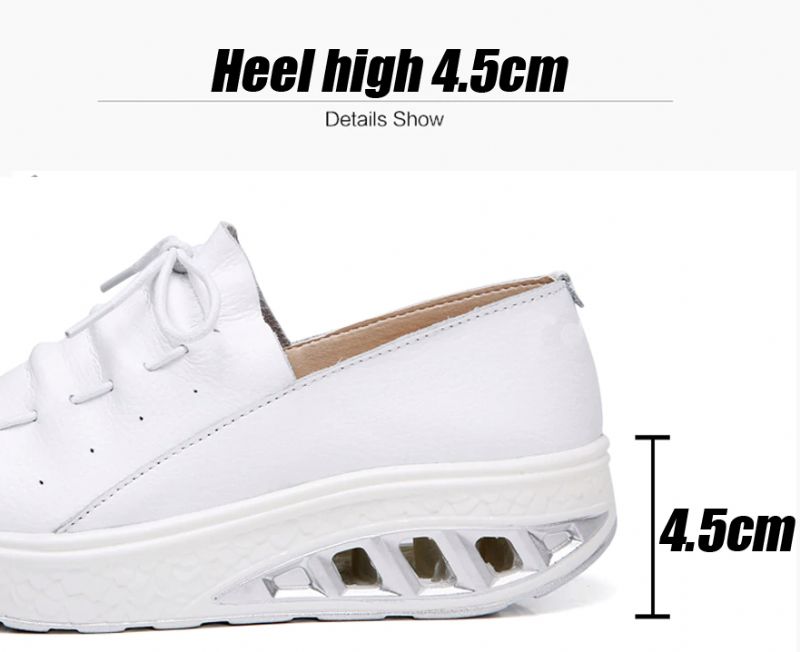 Jame Dames Platform Schoenen - Wit