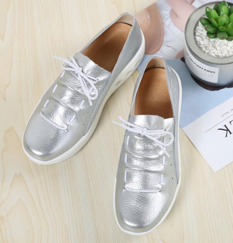 Jame Dames Platform Schoenen - Wit