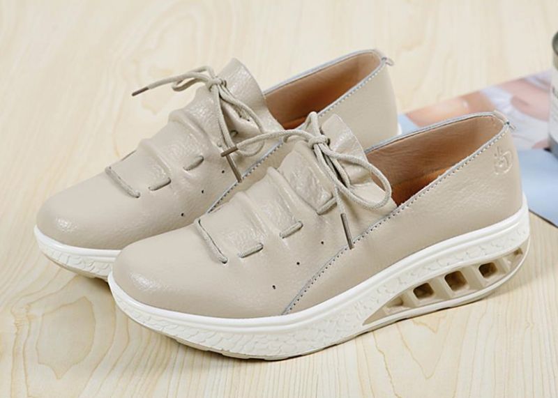 Jame Dames Platform Schoenen - Wit