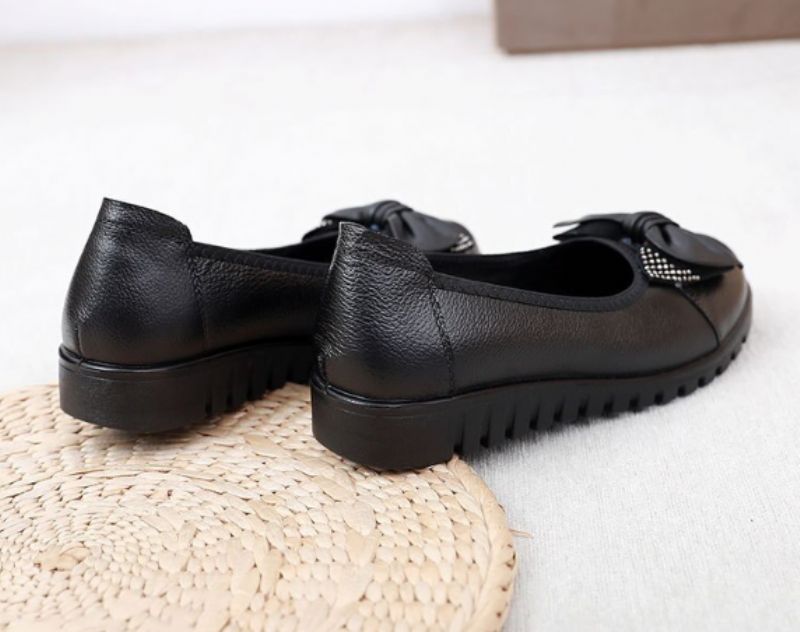 Jane Dames Platte Schoenen - Zwart