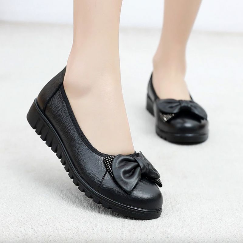 Jane Dames Platte Schoenen - Zwart