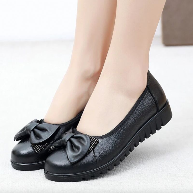 Jane Dames Platte Schoenen - Zwart