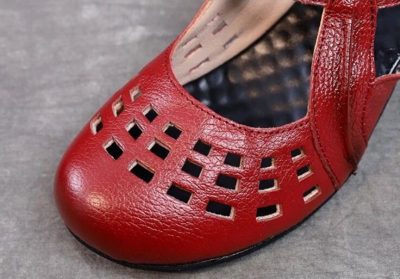 Janny Dames Hakken Sandaal - Rood