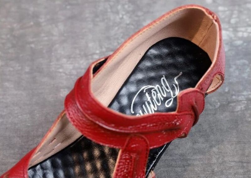 Janny Dames Hakken Sandaal - Rood